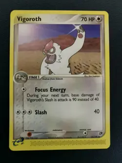 Pokemon Card Vigoroth 52/100 EX Sandstorm Uncommon - Image 1