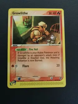 Pokemon Card Growlithe 65/100 EX Sandstorm Common - Image 1