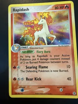 Rapidash 13/112 Holo Rare EX Fire Red Leaf Green Pokemon TCG Pack Fresh MINT! - Image 1