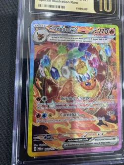 Pokemon TCG Flareon EX 146 SIR Prismatic Evolutions In A CGC Pristine 10 - Image 2