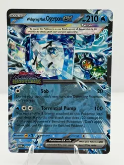 Pokemon Twilight Masquerade stamped Wellspring Mask Ogerpon Ex 064/167 Promo - Image 1