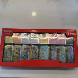NEW IN BOX Pokemon TCG: Scarlet & Violet Prismatic Evolutions Mini Tin 8 Pack - Image 1