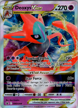 Deoxys VSTAR SWSH268 - Pokemon TCG Sword & Shield Promo Ultra Rare NM - Image 1