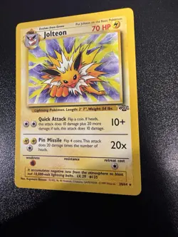 Pokemon TCG Jolteon Jungle Card 20/64 Regular Rare Non-Holo Unlimited NM - Image 1
