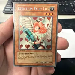 YUGIOH 1st Edition Legacy of Darkness INJECTION FAIRY LILY LOD-100 Secret Rare - Image 2