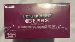 One Piece Card Game OP11 a Fist of Divine Speed Booster Box English, New Sealed - Image 3