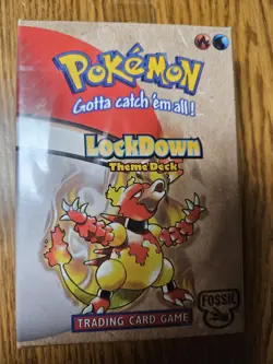 Pokemon Lockdown Theme Deck 1999 Wizards of the Coast Fossil Set Factory Sealed 742818060776 - Image 1