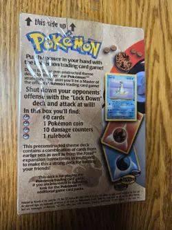 Pokemon Lockdown Theme Deck 1999 Wizards of the Coast Fossil Set Factory Sealed 742818060776 - Image 2