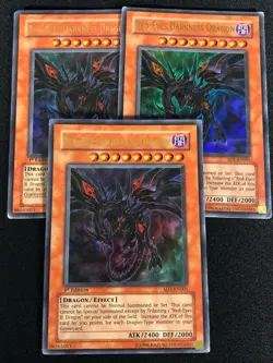 Yugioh Red-Eyes Darkness Dragon SD1-EN001 1st Ultra x3 (MP) - Image 1