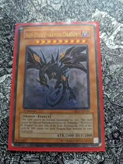 SD1-EN001 Red-Eyes Darkness Dragon | Ultra Rare 1st Edition Yu-Gi-Oh Card (LW) - Image 1