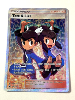Tate & Liza 166/168 Full Art Trainer Celestial Storm NM/MT Pokemon Card - Image 1