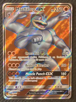 Machamp GX 135/147 - Burning Shadows - Sun Moon Full Art Rare Pokemon TCG - Image 1