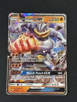 Pokemon TCG: Machamp GX (64/147) Full Art Holo - Sun & Moon Burning Shadows - Image 1