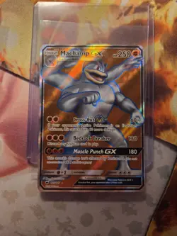 Machamp GX FULL ART ULTRA RARE 135/147 SM Burning Shadows Pokemon HOLO MP 2017 - Image 1