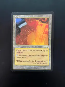 Magic the Gathering City of Traitors Exodus Card 5f17 See Pics for Condition - Image 1