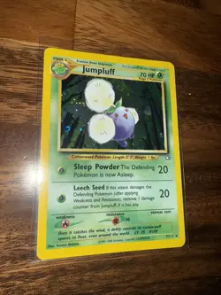 Pokemon TCG Jumpluff Neo Genesis Holo Card 7/111 Unlimited Rare - Image 2