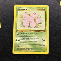 1ST EDITION Exeggcute 52/64 LP/EX -Vintage Pokemon Card- Jungle (7q) - Image 1