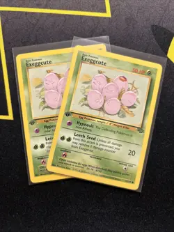 1ST EDITION Exeggcute 52/64 LP/EX -Vintage Pokemon Card- Jungle (7q) - Image 3