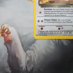 Dark Persian 42/82 Pokemon Team Rocket Played Single Card WOTC Unlimited - Image 2