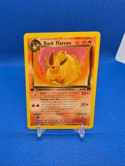 2000 Pokemon Team Rocket Dark Flareon 1st Edition #35/82 Uncommon LP - Image 2