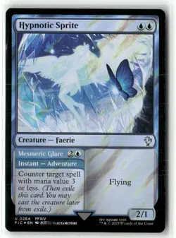 Hypnotic Sprite (Surge Foil) Commander: Final Fantasy Foil MAGIC MTG NM - Image 1