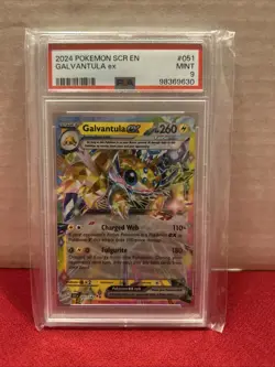 GALVANTULA EX #051 PSA 9 2024 POKEMON SCR EN-STELLAR CROWN 6150 - Image 1