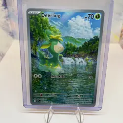 Pokemon TCG Deerling Holo Illustration Rare 091/086 White Flare English - Image 3