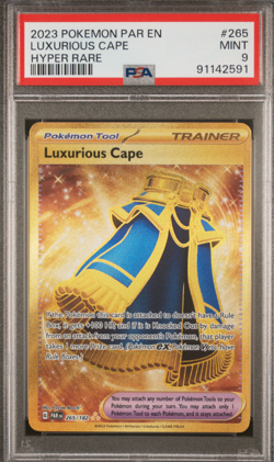 2023 POKEMON PAR EN-PARADOX RIFT #265 LUXURIOUS CAPE HYPER RARE - PSA 9 Mint - Image 1