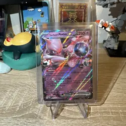 Pokemon TCG Team Rocket's Mewtwo Ex Play Prize Pack Series 8 Rare NM/M - Image 1