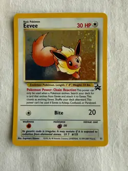 Pokemon Eevee #11 Black Star Promo Holo - 2000 - Image 1