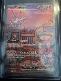 Mew ex SVP 053 Pokemon TCG Scarlet Violet 151 Black Star Promo Full Art Card - Image 1