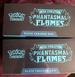 2 Pokemon Mega Evolution Phantasmal Flames Elite Trainer Box .New factory sealed - Image 3