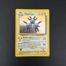 Pokemon TCG Magneton Base Set (Unlimited) 9/102 Holo Rare - LP - Image 1