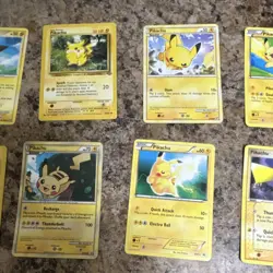Pokemon TCG Pikachu Pichu Raichu 10 Card Lot by Nintendo English Regular Finish - Image 2
