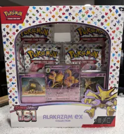 Pokemon TCG Scarlet & Violet 151 Alakazam ex Box 3 Promo 4 Booster Packs Sealed - Image 5
