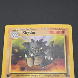 Damaged - 1st Edition Rhydon # 45/64 Jungle Set Vintage Pokemon TCG - Image 4