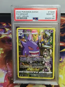 2022 POKEMON SWORD & SHIELD LOST ORIGIN #TG06 FULL ART/GENGAR PSA 10 - Image 1