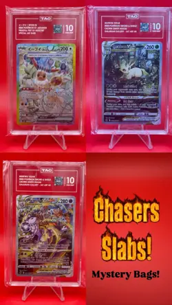 Pokemon Power Bag-1 PSA/TAG/ Slab 10/9/8 +4 Sealed Booster Packs-Limited to 36 - Image 1