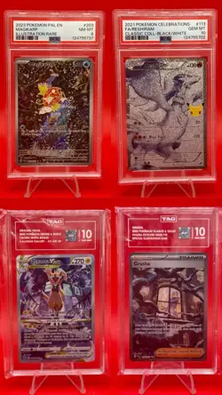 Pokemon Power Bag-1 PSA/TAG/ Slab 10/9/8 +4 Sealed Booster Packs-Limited to 36 - Image 2