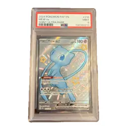 2024 POKEMON PAF EN-PALDEAN FATES SHINY ULTRA RARE #216 MEW EX PSA 9 - Image 1