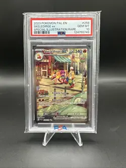 PSA 10 Gem Mint 2023 POKEMON PAL EN #258 SKELEDIRGE ex Special Illustration Rare - Image 1