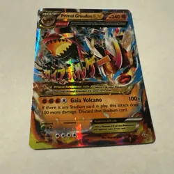 Mega Primal Groudon EX Omega 86/160 Holo Ultra Rare XY Primal Clash Pokemon Card - Image 1