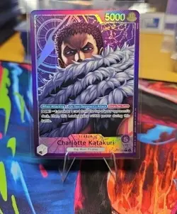 Charlotte Katakuri Leader Parallel Alt Art OP11-062 A Fist of Divine Speed. NM. - Image 1