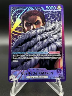 One Piece near mint alt art Charlotte Katakuri A Fist of Divine Speed OP11-062 - Image 1