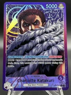One Piece near mint alt art Charlotte Katakuri A Fist of Divine Speed OP11-062 - Image 2