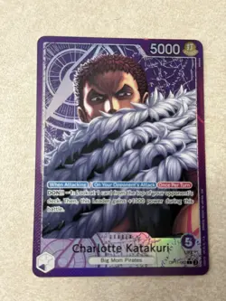 One Piece near mint alt art Charlotte Katakuri A Fist of Divine Speed OP11-062 - Image 1