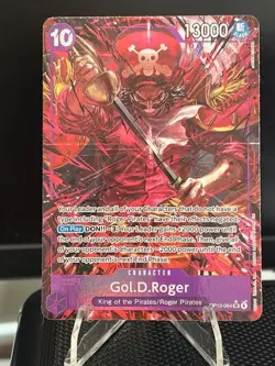 ONE PIECE OP13-064 GOL.D.ROGER ALT ART (LOT OF 2 CARDS) NM - Image 2