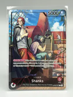 Shanks One Piece TCG Promo Foil OP09-001 PSA Magazine Promo - Image 1