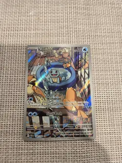 Squirtle Illustration Rare Pokemon SV07: Stellar Crown 148/142 English NM - Image 3