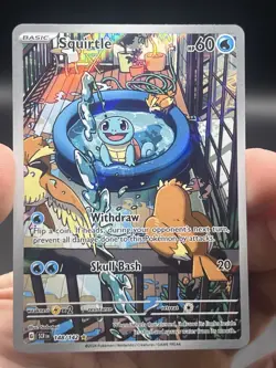 Squirtle Illustration Rare Pokemon SV07: Stellar Crown 148/142 English NM - Image 3